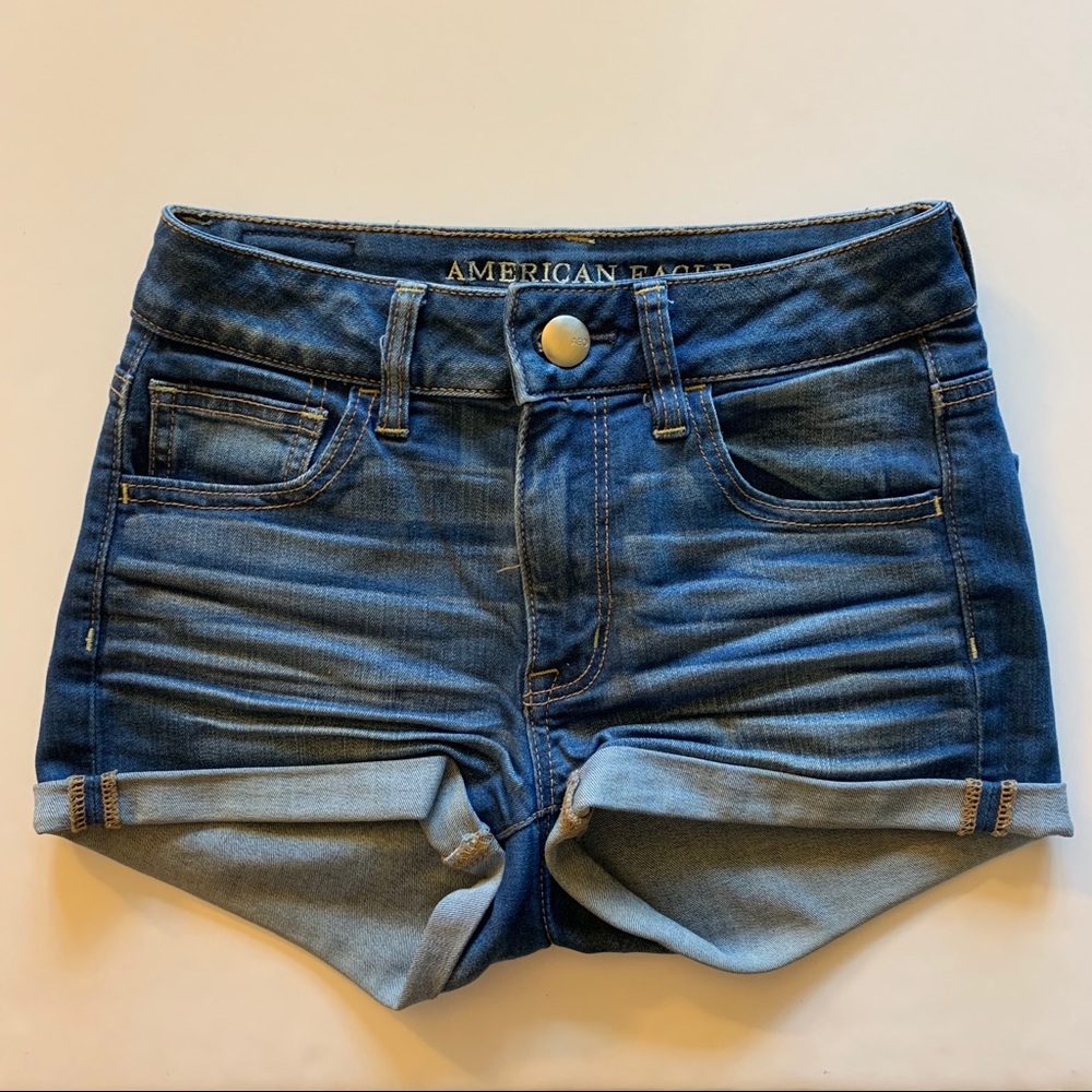 American Eagle Medium Wash Jean Shorts